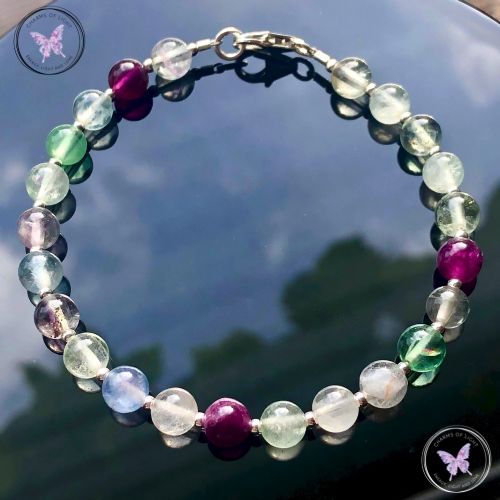 Fluorite & Silver Bracelet